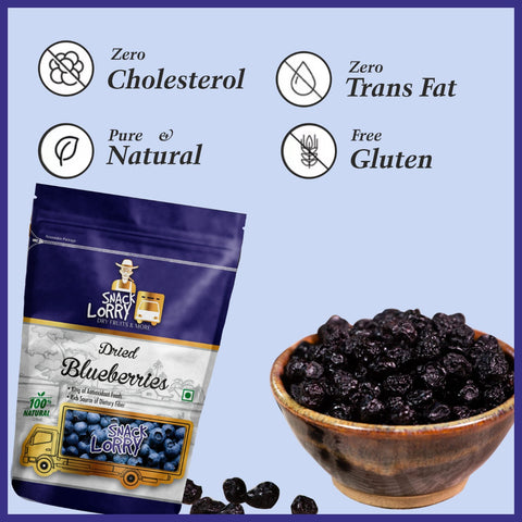 Snacklorry Dried blueberries | 150g