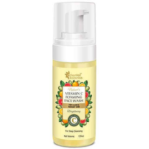 Oriental Botanics Nature's Vitamin C Foaming Face Wash, No SLS, Paraben, For Deep Cleansing 120ml