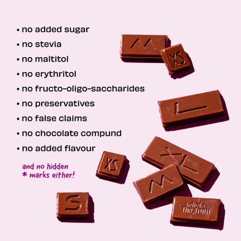 The Whole Truth Dark Chocolate - Hazelnut | Pack of 3 x80g | No Added Sugar |Sweetened Only with Dates |47% Cocoa, 38% Dates, 15% Hazelnuts | No Artificial Flavours | Portion Controlled