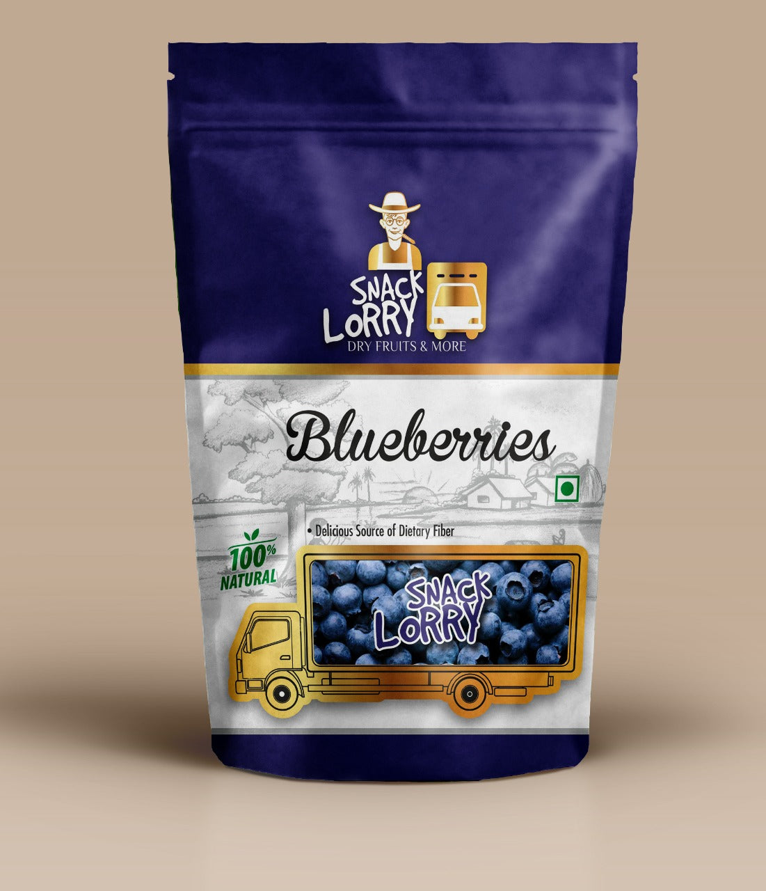 Snacklorry Dried blueberries | 150g