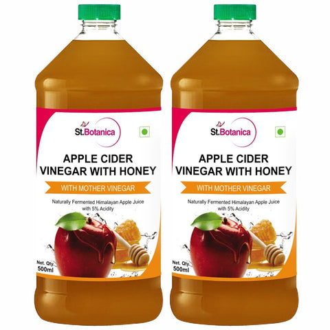 St.Botanica Apple Cider Vinegar with Mother Vinegar and Honey - 500 ml