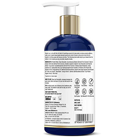 St.Botanica Coconut Oil & Bamboo Hair Strengthening Shampoo - 300ml - No Sulphate, No Parabens, No Silicon