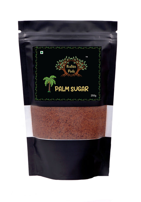 Native Pods Palm Jaggery Powder | Palm Sugar | Sugar Substitute | Natural Sweetener | 250gm