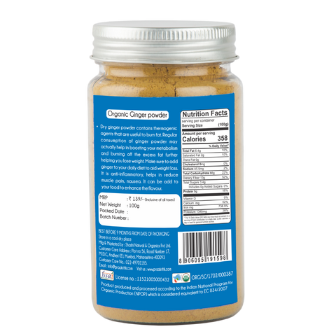 Praakritik Organic Ginger Powder |100g