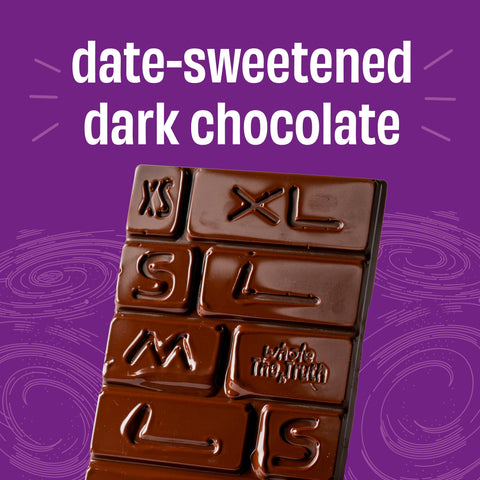 The Whole Truth Dark Chocolate | Almond Raisin | Pack of 3 | No Added Sugar, Only Dates | 47% Cocoa, 38% Dates, 15% Almond & Raisins