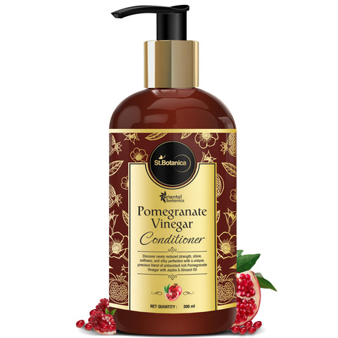 Oriental Botanics Pomegranate Vinegar Conditioner, With Golden Jojoba Oil, Almond, For Healthy, Strong Hair with Antioxidant Boost, 300 ml