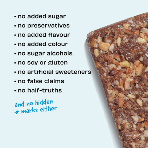 The Whole Truth - Energy Bars | Almond Choco Fudge | Pack of 6 x 40g | Dairy Free & Sugarfree | No Artificial Sweetener | Vegan | No Preservatives | All Natural | Healthy Snack