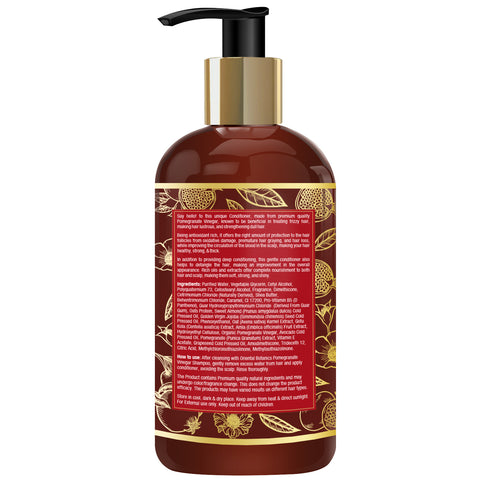 Oriental Botanics Pomegranate Vinegar Conditioner, With Golden Jojoba Oil, Almond, For Healthy, Strong Hair with Antioxidant Boost, 300 ml