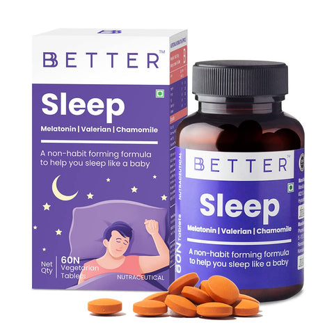 BBetter Supplement for better Sleep I 60 Tablets