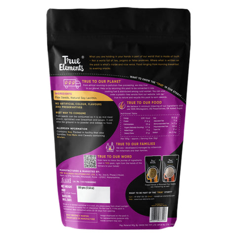 True Elements Roasted Flax Seeds