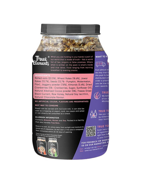 True Elements Dark Chocolate Muesli