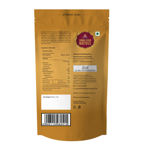 Himalayan Native Black Salt Powder | 500G