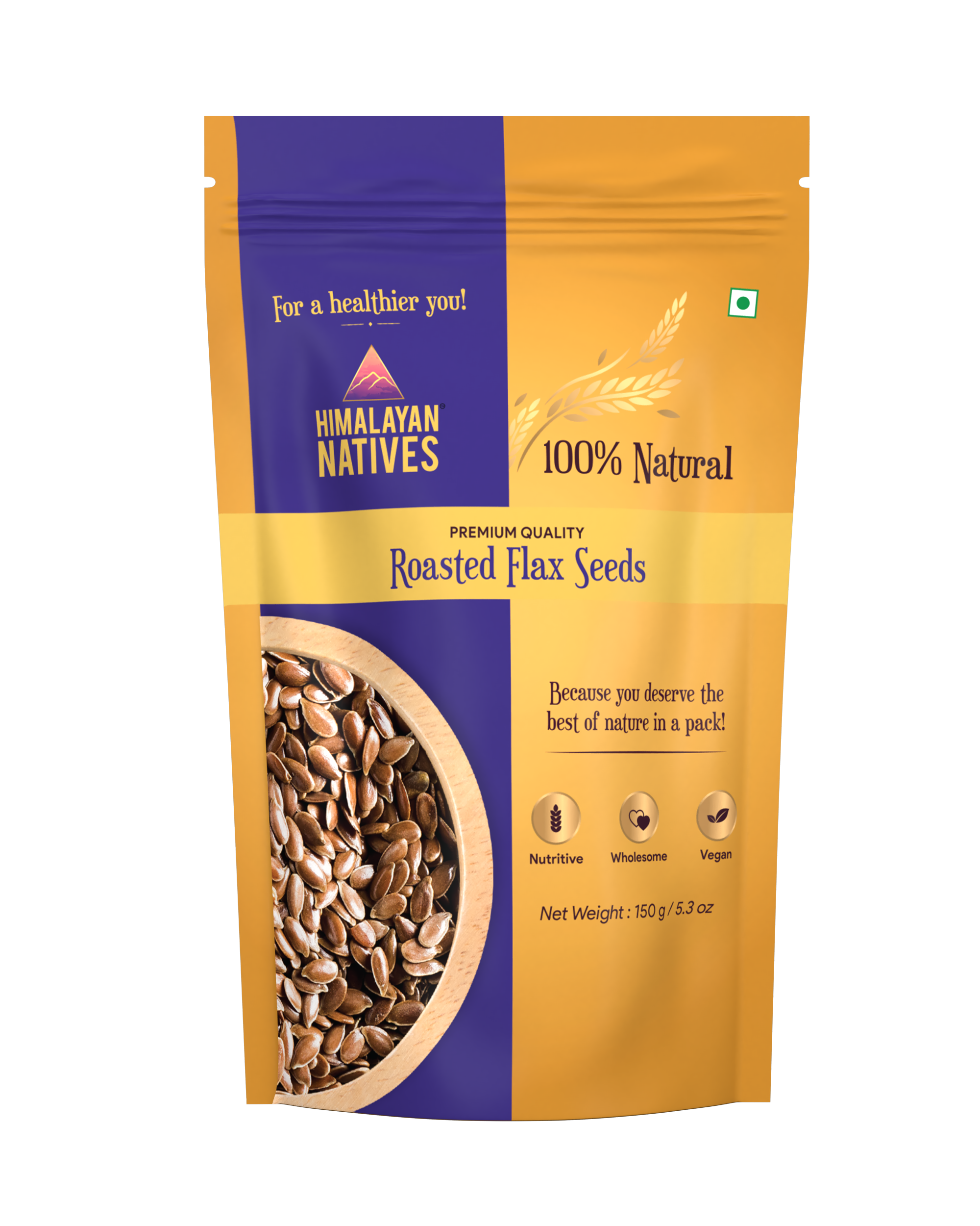 Himalayan Native Roasted Flax Seeds | 450g