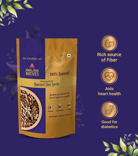 Himalayan Native Roasted Flax Seeds | 450g