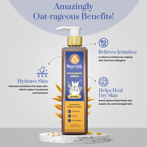 Dogsee Veda Hypoallergenic Shampoo | Oatmeal | For Dogs