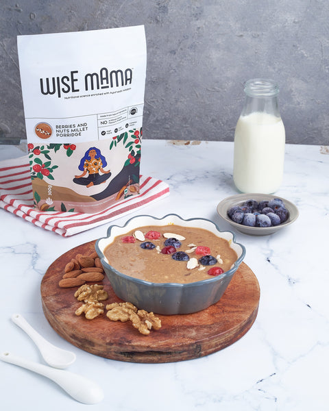 Wise Mama Millet Porridge | Berries & Nuts