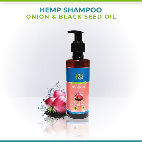 Cure By Design Hemp, Black Seed Oil & Onion Shampoo