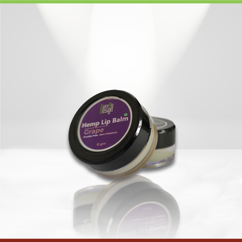 Cure By Design Hemp Lip Balm Grape 8gm