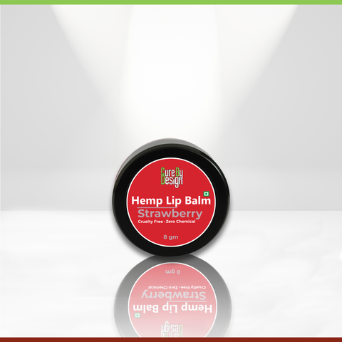 Cure By Design Hemp Lip Balm Strawberry 8gm