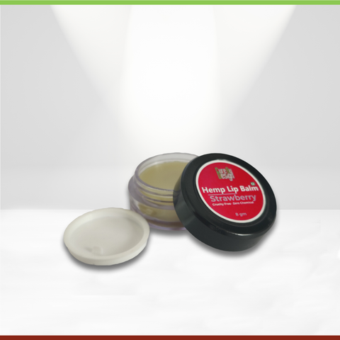 Cure By Design Hemp Lip Balm Strawberry 8gm