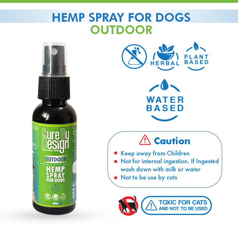 Cure By Design Hemp Spray for Pets - Outdoor