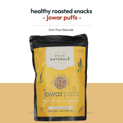 Pour Naturale Jowar Puffs: Pack of 4 x 100gm