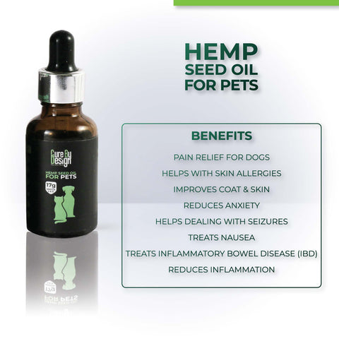 Cure By Design Hemp Seed Oil - Pets  30 ml