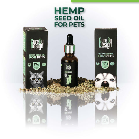 Cure By Design Hemp Seed Oil - Pets  30 ml