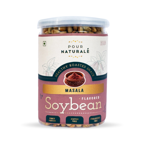 Pour Naturale Roasted Soybean I Masala Flavour I Pack of 2x200gm